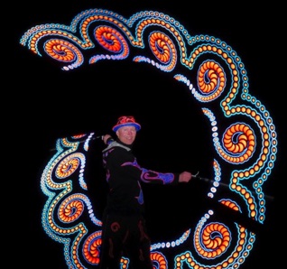 Kaa LED-Show an Classic Rock Night