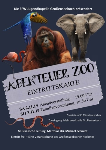 Plakat Herbstkonzert 2019